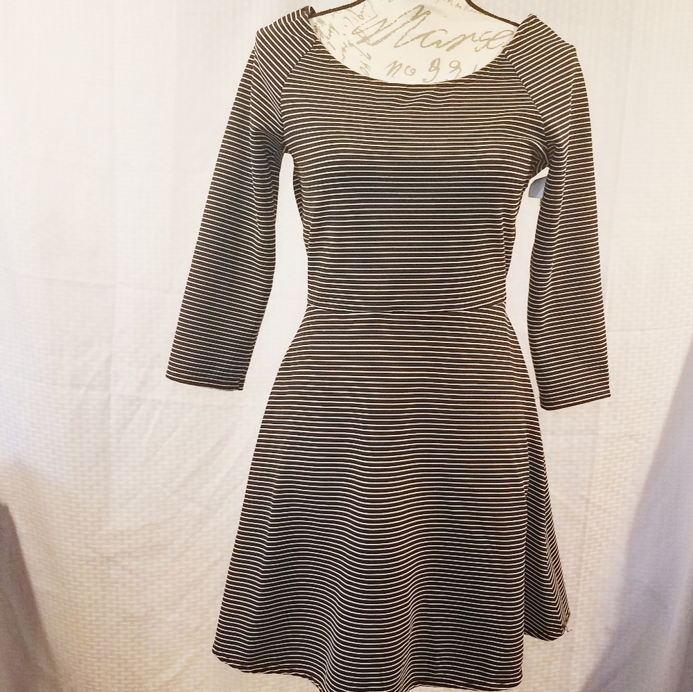 Black and white socialite dress